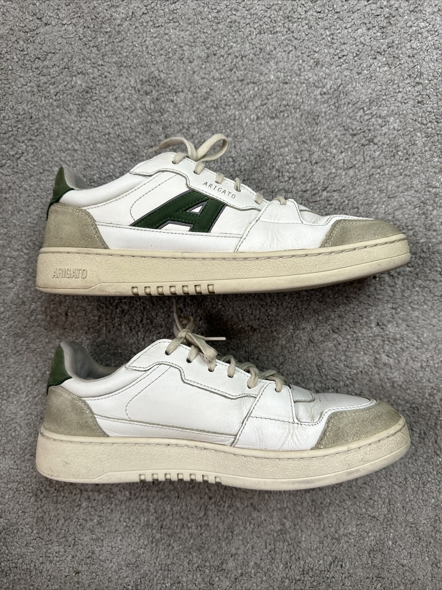 Men's Shoe Axel Arigato A-DICE LO Sneakers White Green Suede