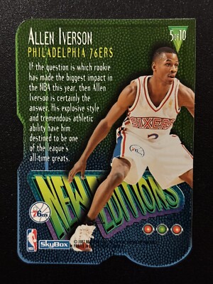 1996-97 SkyBox Premium Allen Iverson New Edition RC Hall of Famer