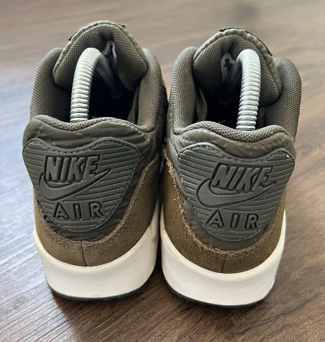 NIKE Air Max 90 Womens Gym Running Trainers, Khaki Green - Size 6 - Picture 4 of 12