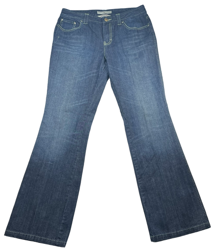 Tommy Hilfiger Jeans Damen Größe 10 Blau Low Rise Bootcut Stretch Denim