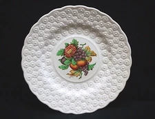 Old Vintage Alden by Spode Luncheon Plate #8 Ring Fruit Daisy Copeland England