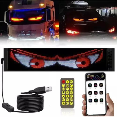 Per Camion Devil's Eye Lampada Schermo LED Luce Oculare Auto Camion Luce Dinamica - Foto 18 di 21