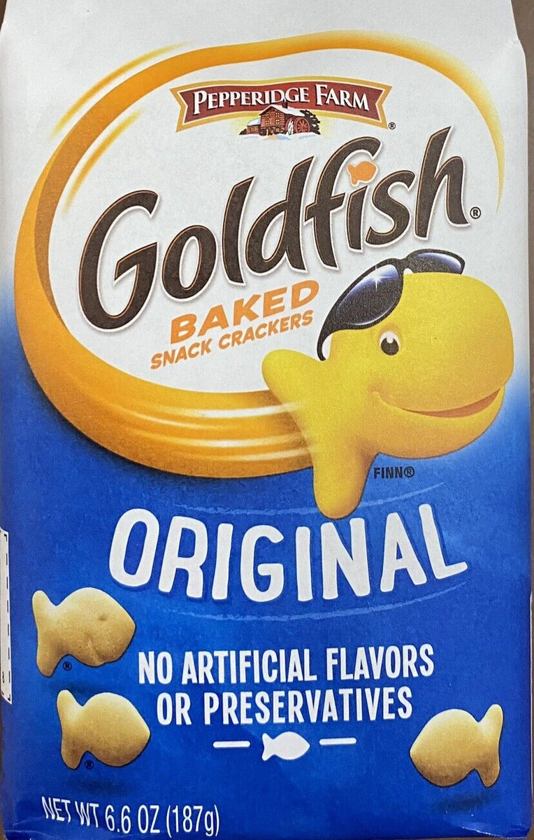 Pepperidge Farm Goldfish ORIGINAL Baked Snack Crackers NEW 6.6 oz Bag