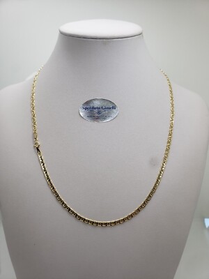 Unisex-Kette aus Gold 750 18KT, 6,1 Gramm, Ankerglieder, 50 cm