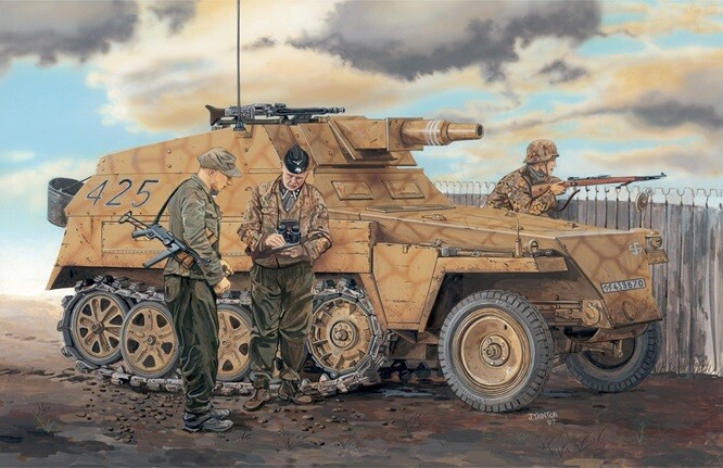 Dragon 6425 - 1/35 Sd.Kfz.250/8 New W/7.5cm K.5 L L/24 - New