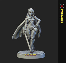 Moriah the Thief Fantasy Miniature DnD Tabletop RPGs RolePlay Pathfinder TTRPG