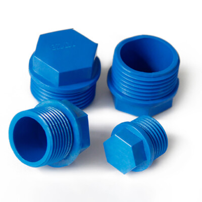 10 Pcs White Durable 1/2 Inch PVC Pipe Male Thread Plug End Cap, PVC Male Thread Plug Adaptor Thread Water Pipe Closing For Plumbing Water Line - View #7