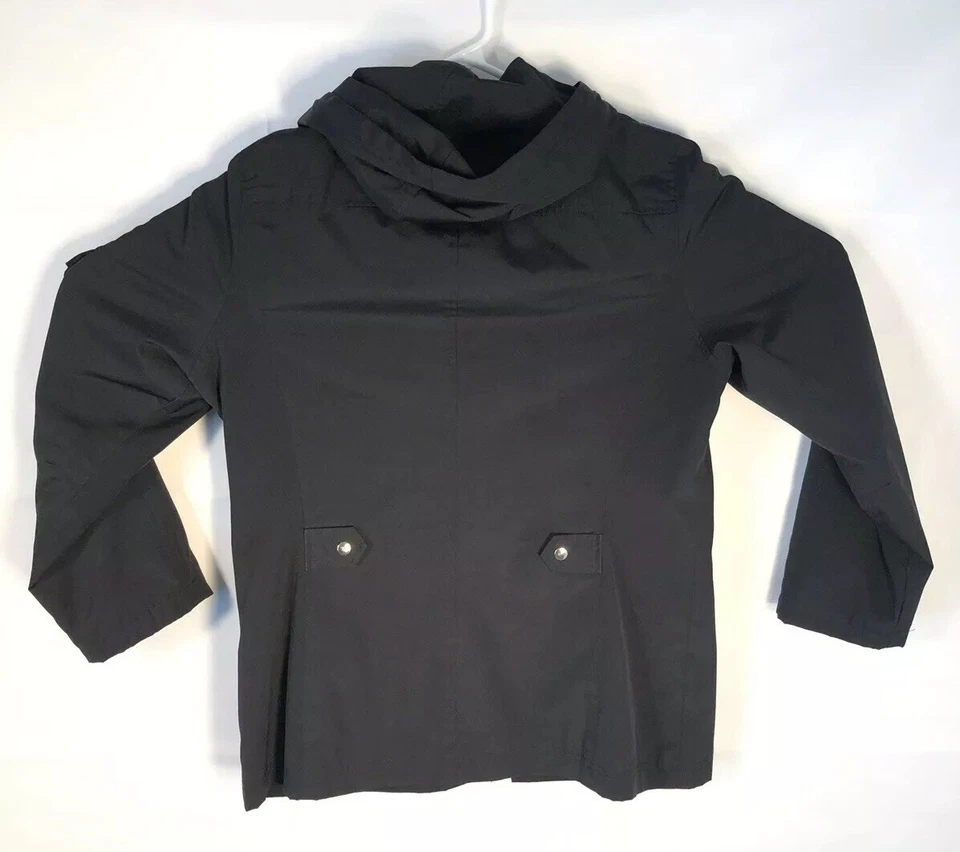 Womens Medium Cyclone Long Sleeve Jacket Coat Black - Image 2 of 4