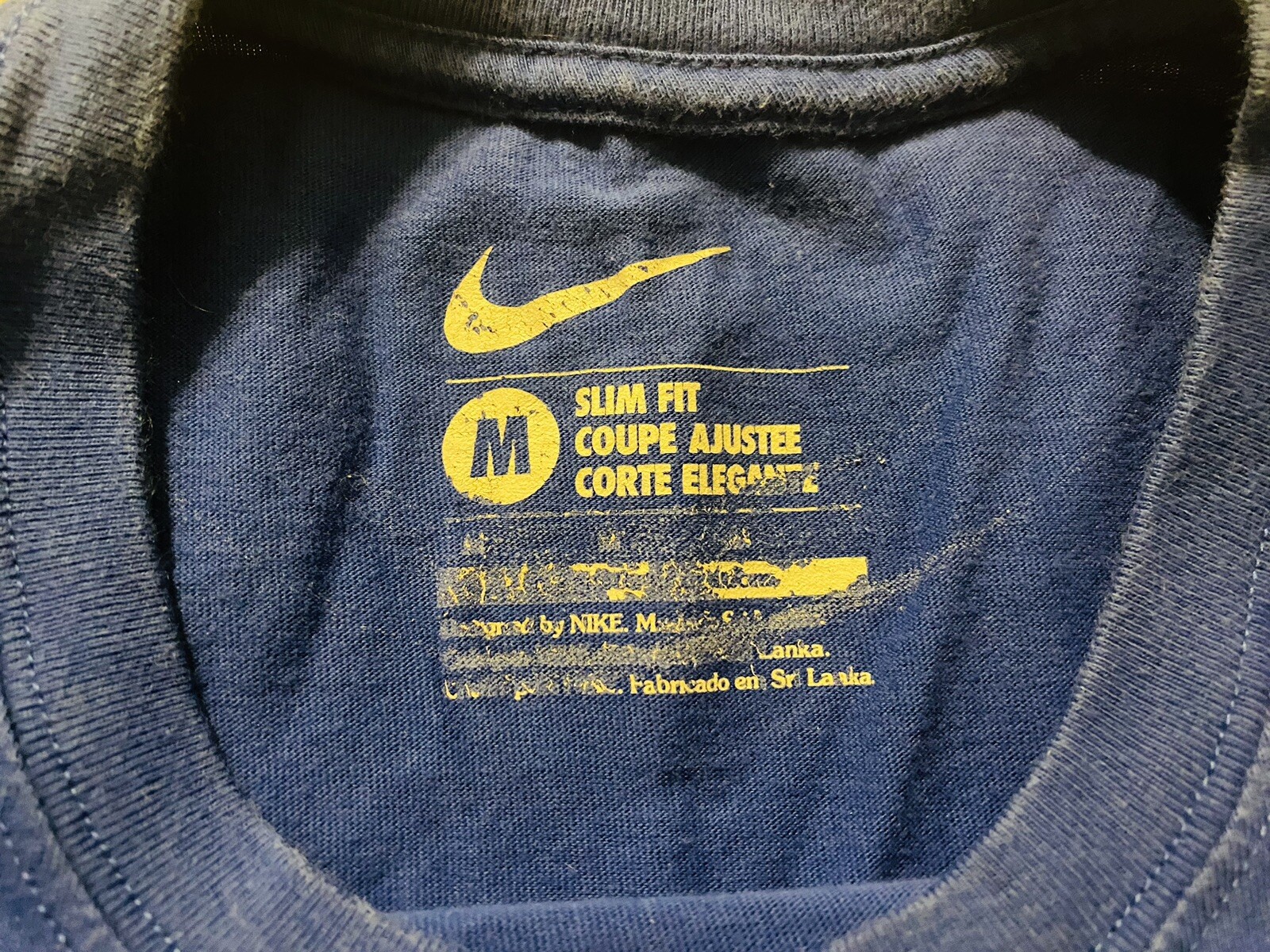 Vintage Nike Men's Blue Inter Milano Il Biscione Graphic T-Shirt RARE HTF SZ M image 9