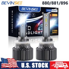 2x 893 899 LED bombillas antiniebla para Ford Mustang 1994-2002 6000K blanco brillante 50W
