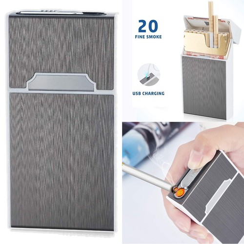 Cigarette Case Smoke Tobacco Box Lightweight Holder Windproof Lighter