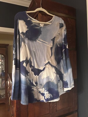 Chicos Blue Cape Size S/M