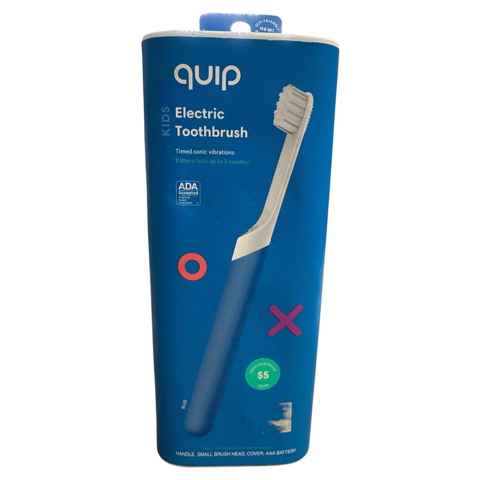 Quip Sonic Toothbrush for Kids Blue w/minor bx dmg