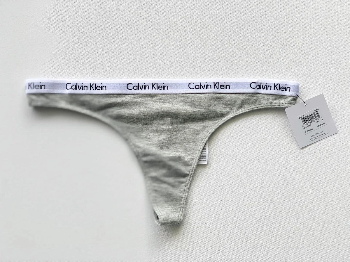 CK Calvin Klein Women's Thongs & G-Strings Panties Underwears Grey