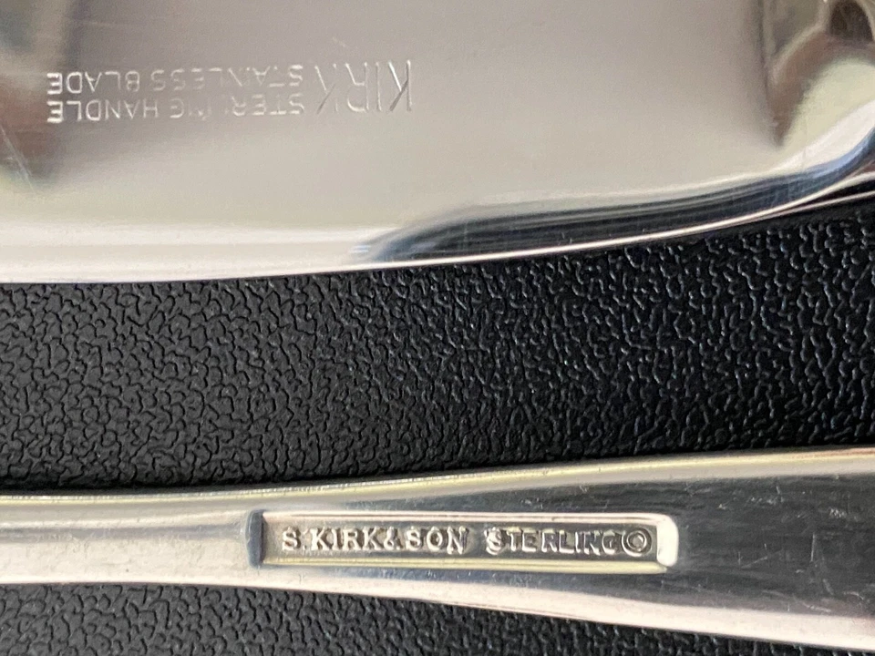 KIRK FLORENTINE 纯银雕刻套装,大师蝴蝶,GRAVY LADLE — 第 2/3 张图片