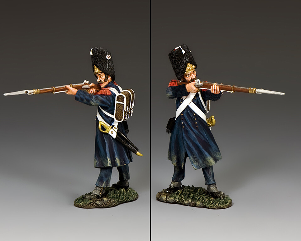Figurine King & Country Napoleon NE037 Standing Ready - 54mm - Plomb Peint - Retiré