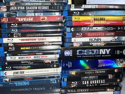 Blue Ray Movies Pick Your Title G.I. Joe CSI NY Inception Iron Man Mad Max &More