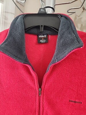 Vintage Patagonia Capilene 1/4 Zip Red Fleece Pullover Made In
