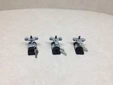 Lot of 3 Southco Compression Latch Lift & Turn Key Locking Flush Style w/ Keys  