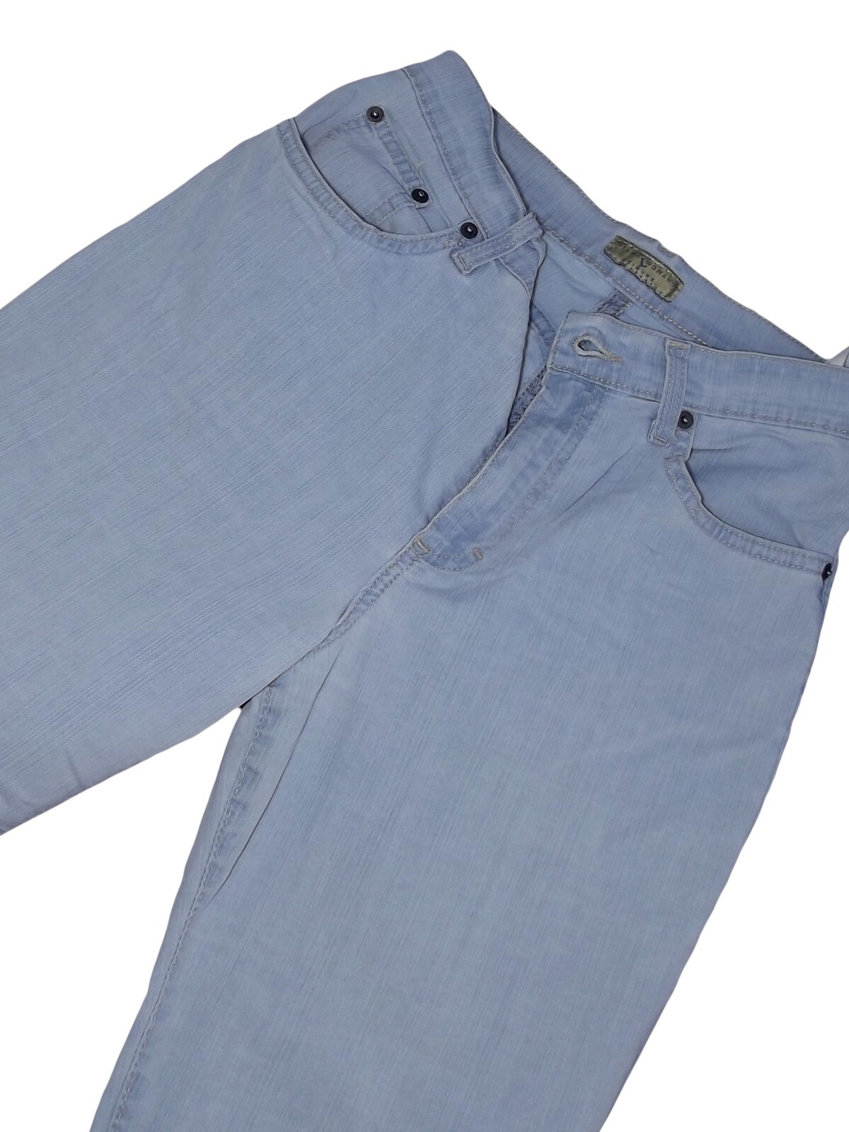 Conbipel Jeans Womens Pants Blue Denim Bootcut Size 42 W28 M Medium 5 Pockets image 3