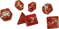 SDZ0005-06 Sirius Dice RPG Dice Set (7): Maple Leaf