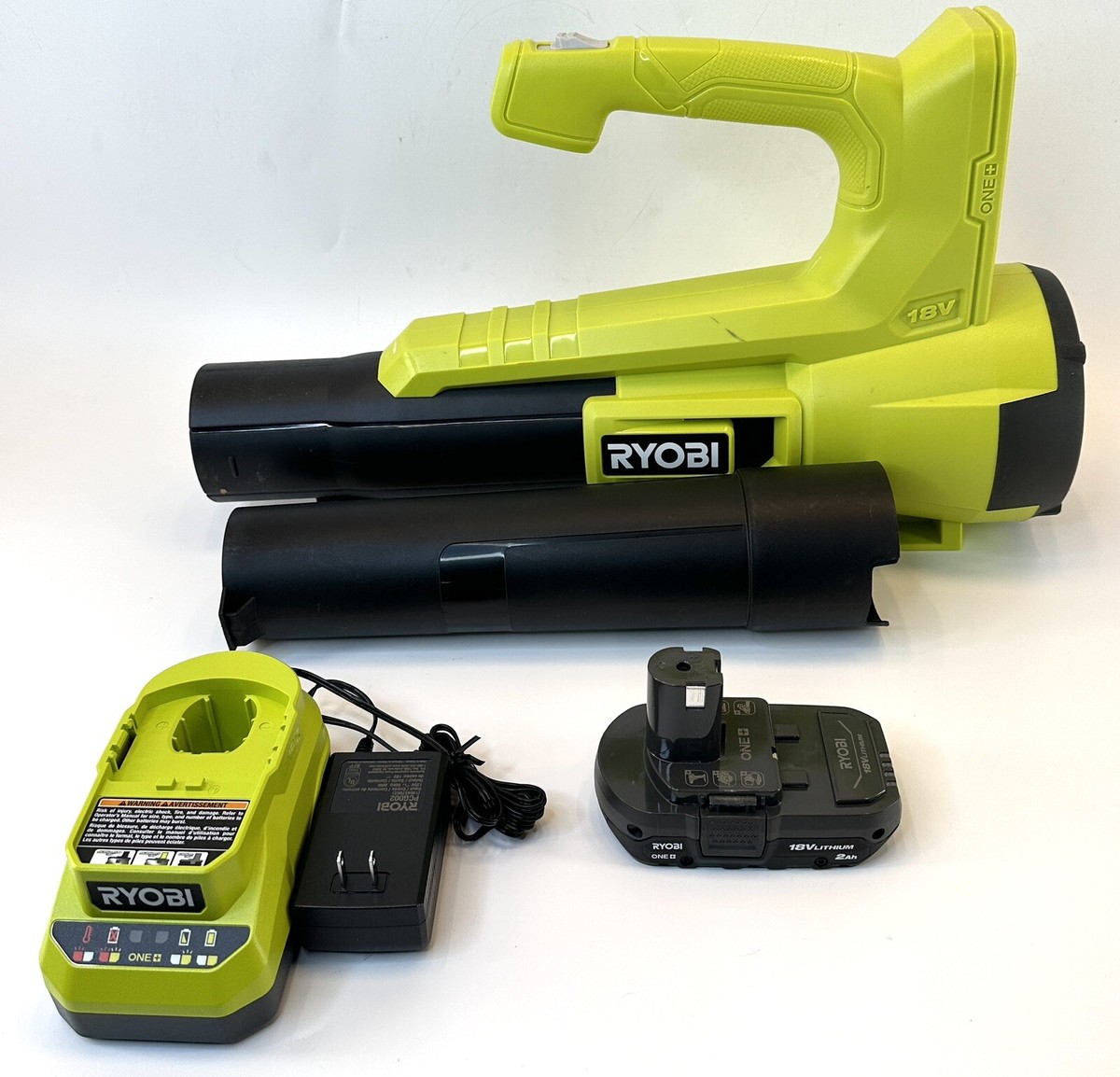 Ryobi One+ 18V Hard Surface Leaf Blower 250 CFM Ah Battery