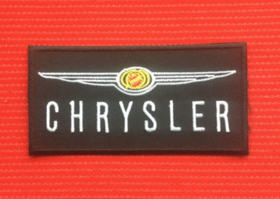 Chrysler Logo Crossfire American V8 Muscle Car Badge Bügelbild Aufnäher Patch