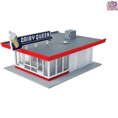Cornerstone HO Scale Vintage Dairy Queen Building Kit - Perfect for Displays