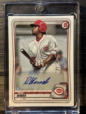 2020 Bowman #PA-RH Rece Hinds Prospect Paper Auto Hot🔥🔥 Reds