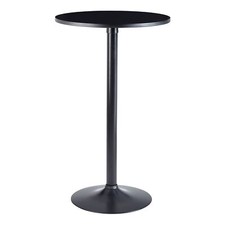 Design Stehtisch Partytisch Bartisch Schwarz ø 60 cm