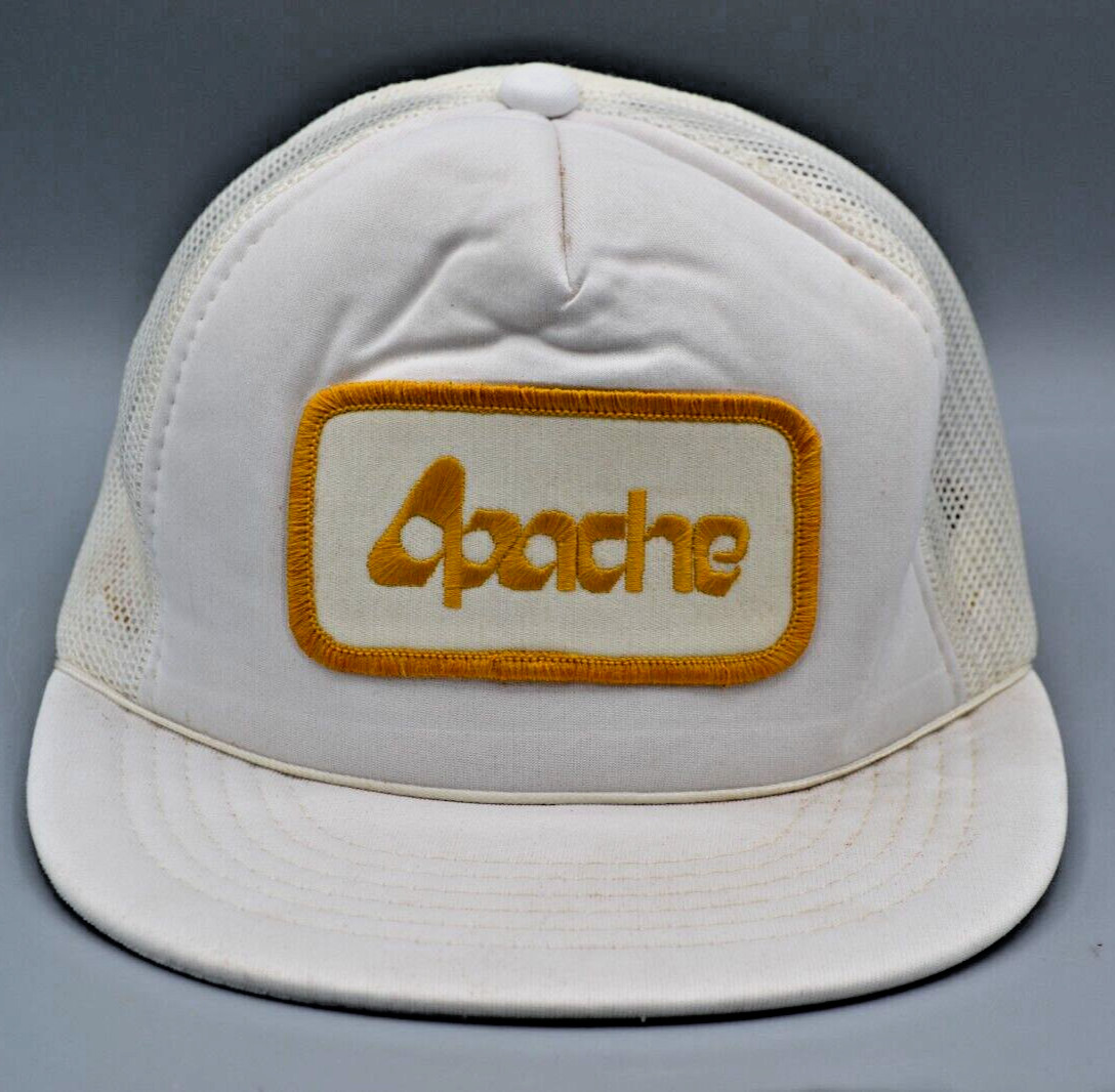 Vintage USA MADE full mesh Apache Patch Scrambled… - image 1