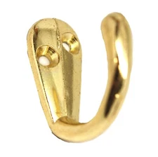 AMEROCK Allison Small Bath Robe Towel Coat Wall Mount Hook Polished Brass 69272