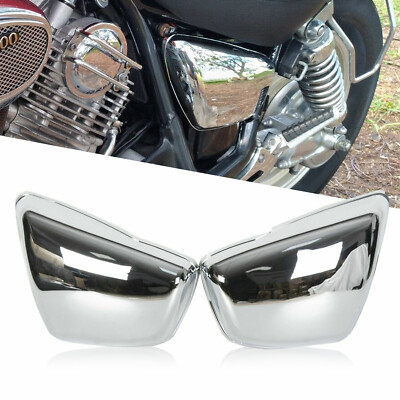 Chrome L/R Panel Battery Side Cover For Yamaha XV 700 750 1000