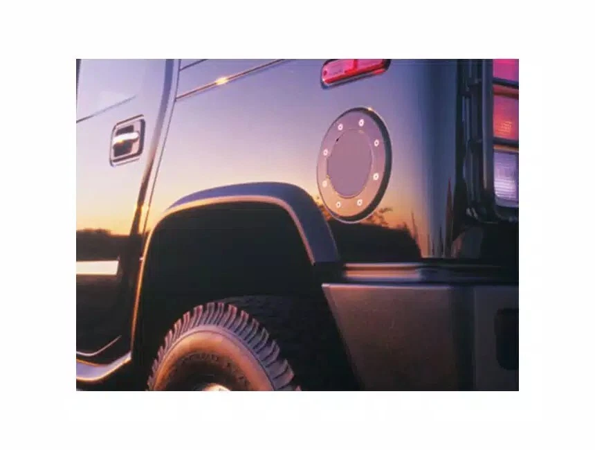 Puerta de combustible Billet estilo carrera All Sales 6152GKL se adapta a 15-19 F-150 Foto 2 de 2