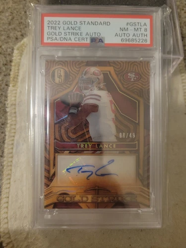 2022 Gold Standard Gold Strike Trey Lance Auto 49ers #/49 Cowboys