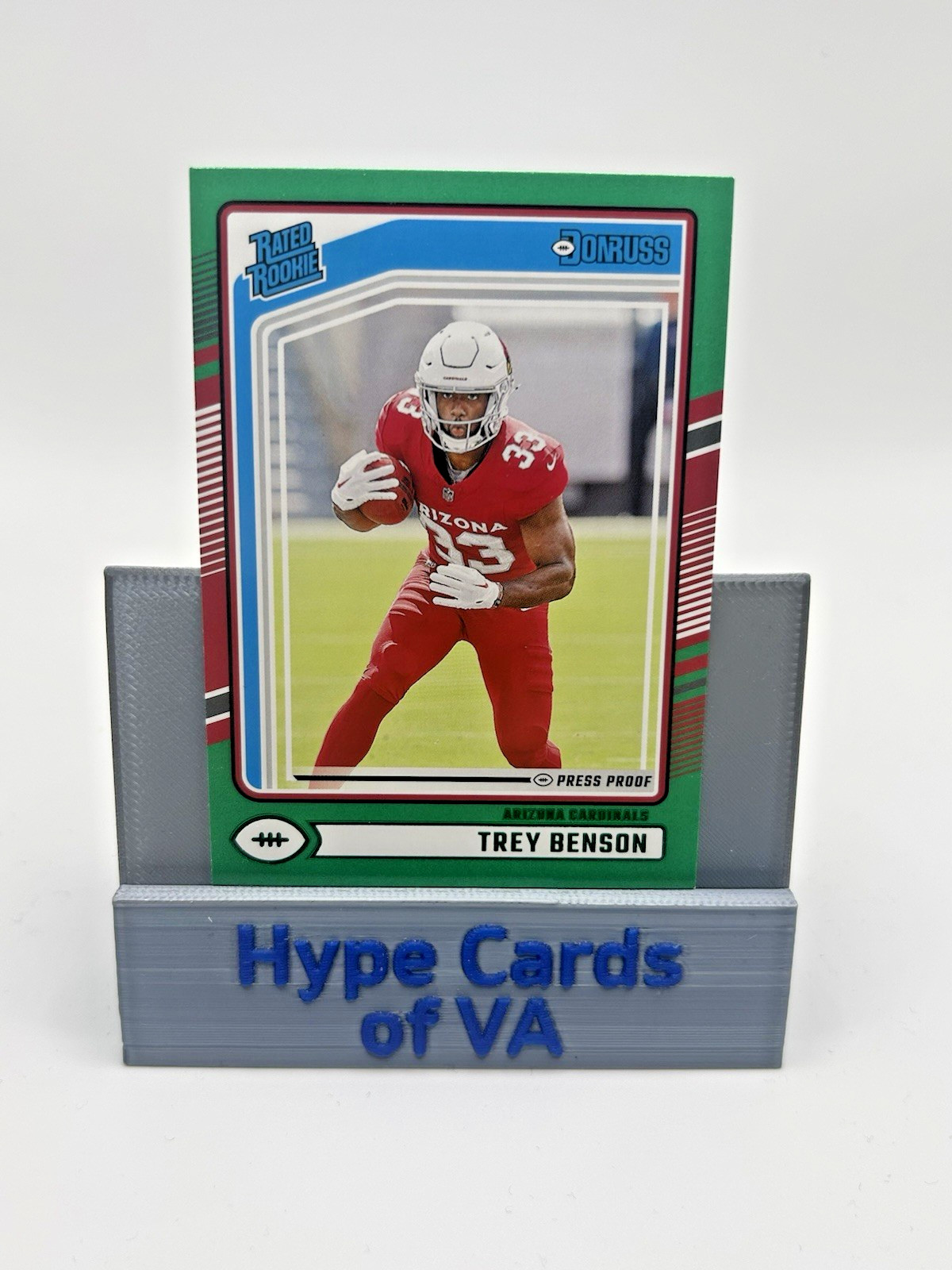 TREY BENSON 2024 Panini Donruss Green Press Proof Rated Rookie #326 Cardinals