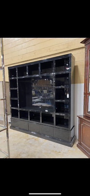 Caracole Prototype Black Laquer TV Unit 