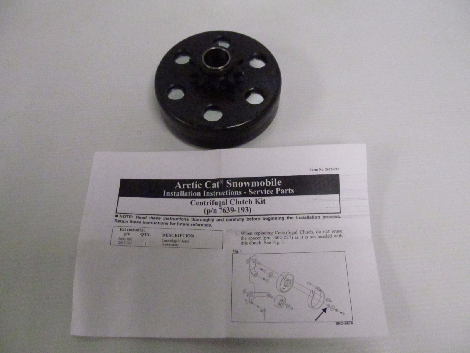 OEM Arctic Cat Snowmobile Centrifugal Clutch 20002015 Z120 7639193 eBay