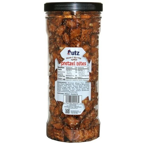 24 Oz Utz Peanut Butter Filled Pretzel Bites Barrel eBay