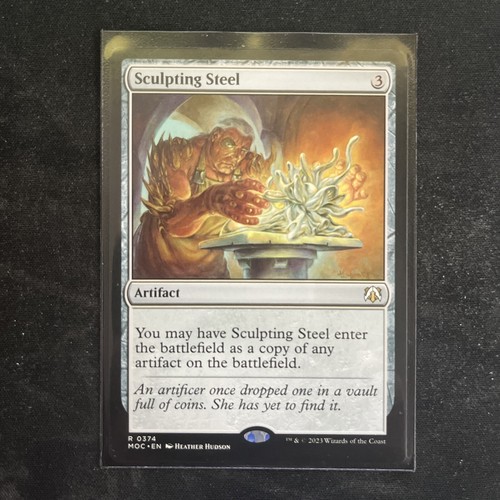 x1 Sculpting Steel R MTG Commander: March of the Machine M/NM, English