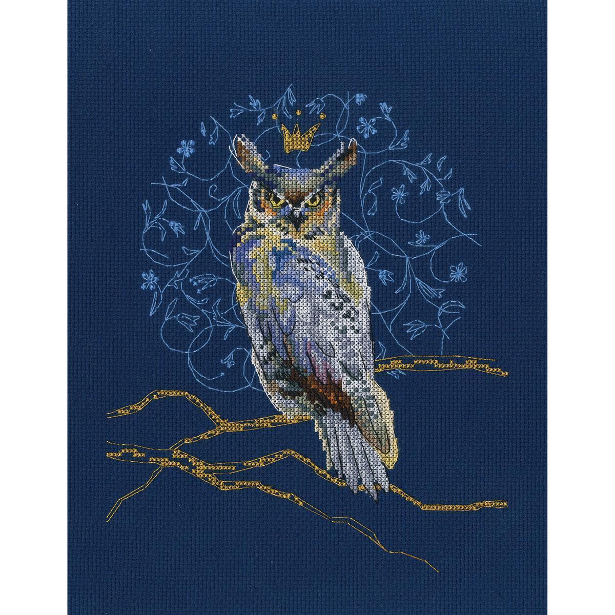 RTO counted Cross Stitch Kit ""King eagle-owl"" M785, 18.5x23 cm, DIY