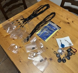 Lot of Lanyards, Badge Holders, Retractable ID badge clips - office supplies