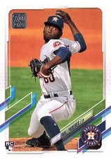Enoli Paredes 2021 Topps #569 Houston Astros RC