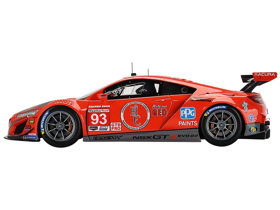 Acura NSX GT3 EVO22 #93 Ashton Harrison - Kyle Marcelli - Tom Long "WTR Racers E - Image 3 of 4