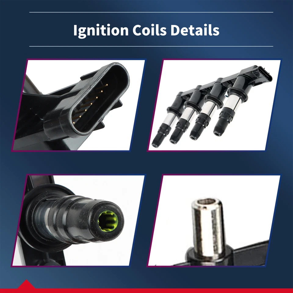 1×Spark Ignition Coil Pack For 2011-2018 Chevrolet Sonic Cruze 1.6L 1.8L UF620 Foto 2 de 4