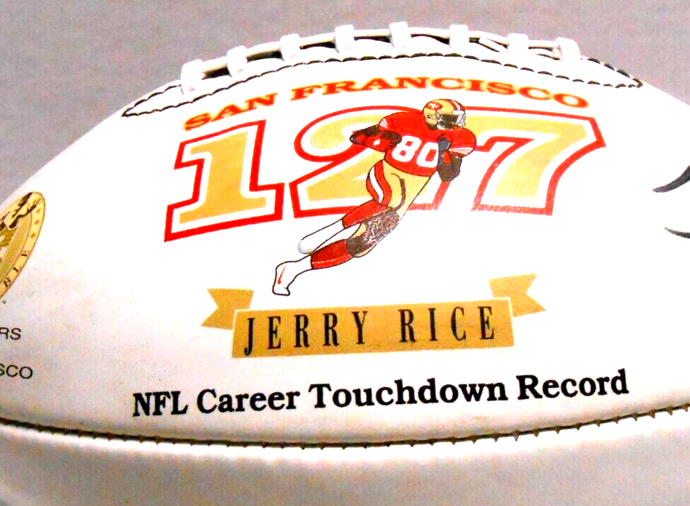 Jerry Rice SF 49ers HOF Auto Signed Autographed 127 Touchdown