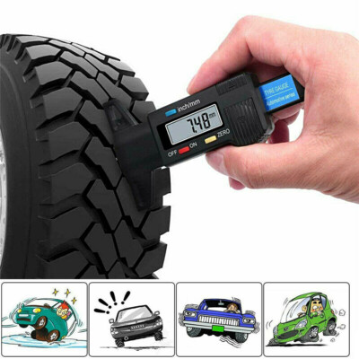 Reifen Lauffläche Reifenprofilmesser 0-25.4mm KFZ LCD Digital Profiltiefenmesser