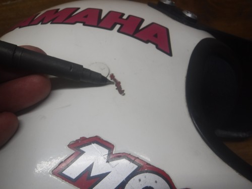 VINTAGE BELL MOTO 4 YAMAHA HELMET MX MOTO CROSS RACING W VISOR NICE FAST SHIPPIN - Picture 5 of 12