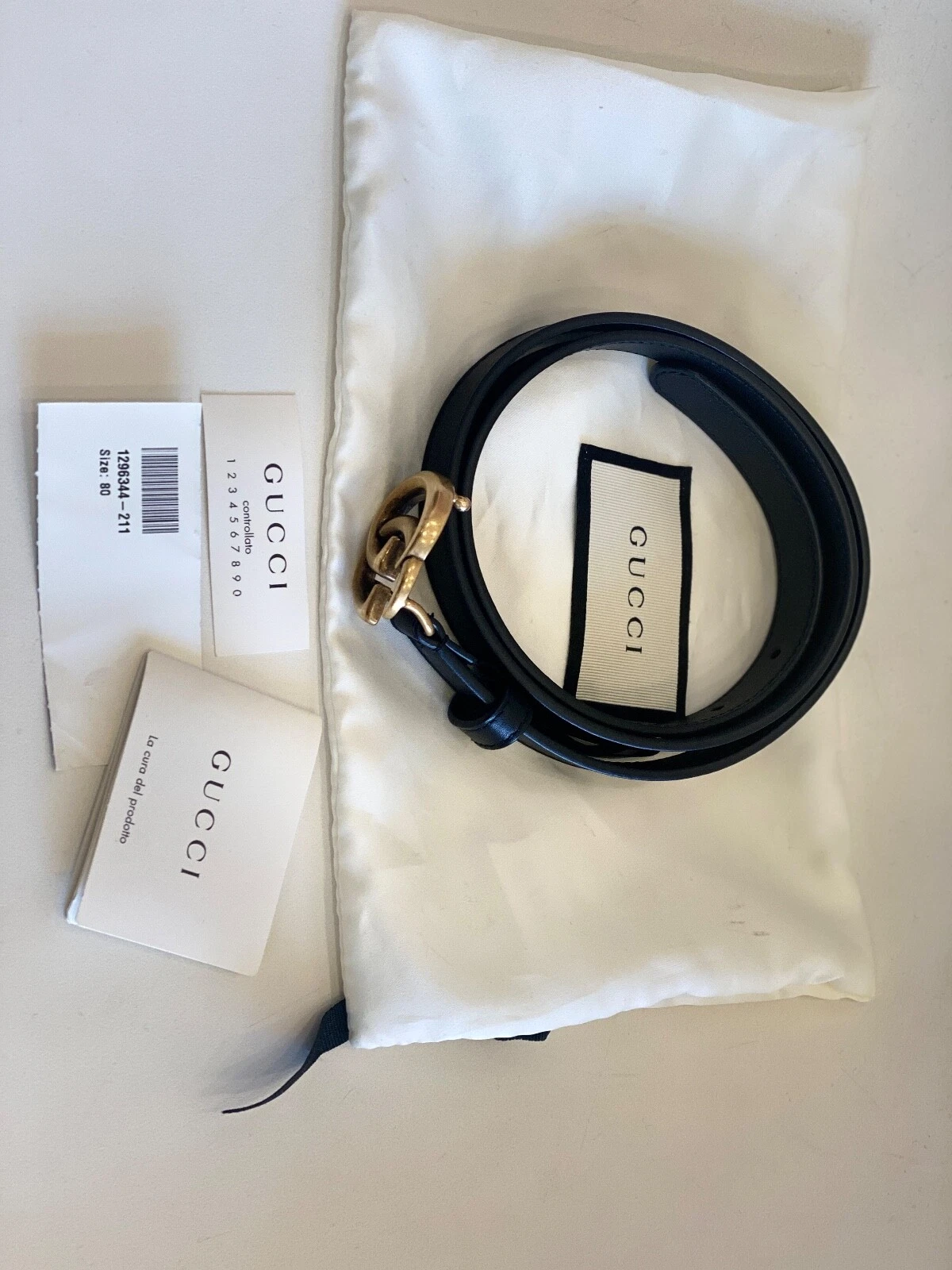 CEINTURE CUIR BOUCLE GUCCI GG