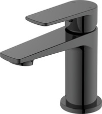 BD Direct Bathroom Basin Mixer Tap Black (40mm & 35mm Cartridge) - Include Waste